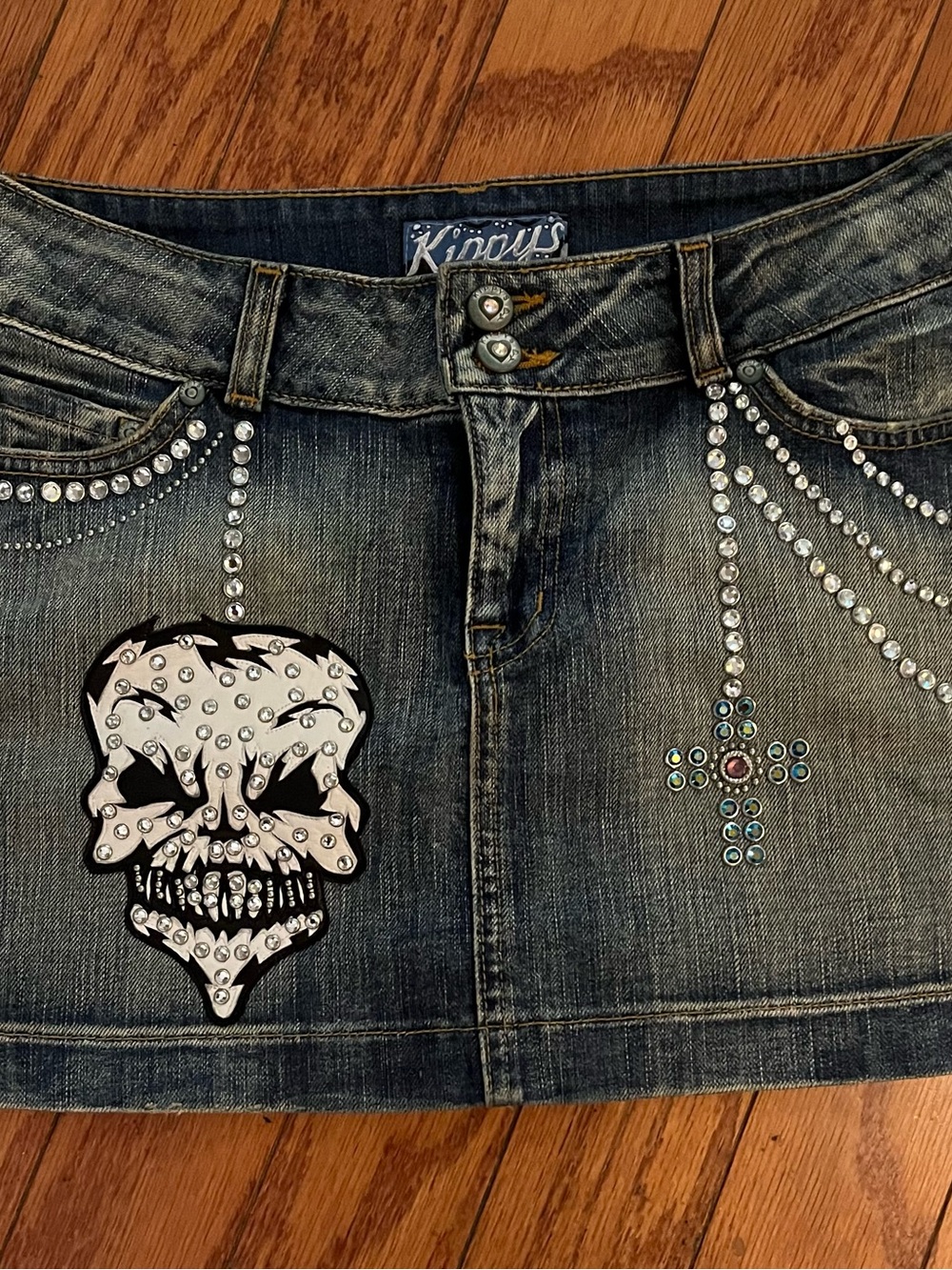 Kippys Blue Denim Stretch Skirt. Limited Edition